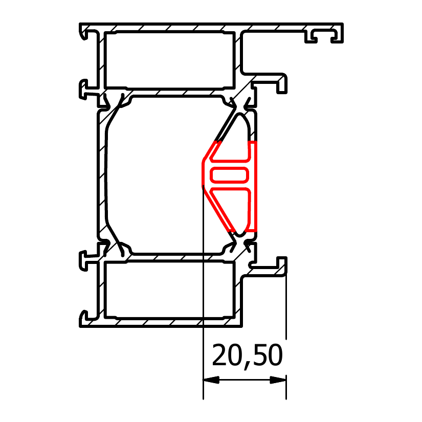 Wicona EVO 75 — urtag