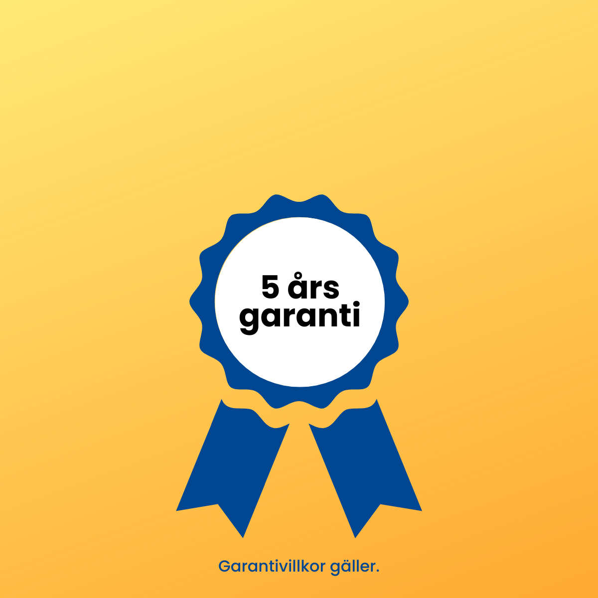 5 års garanti.
