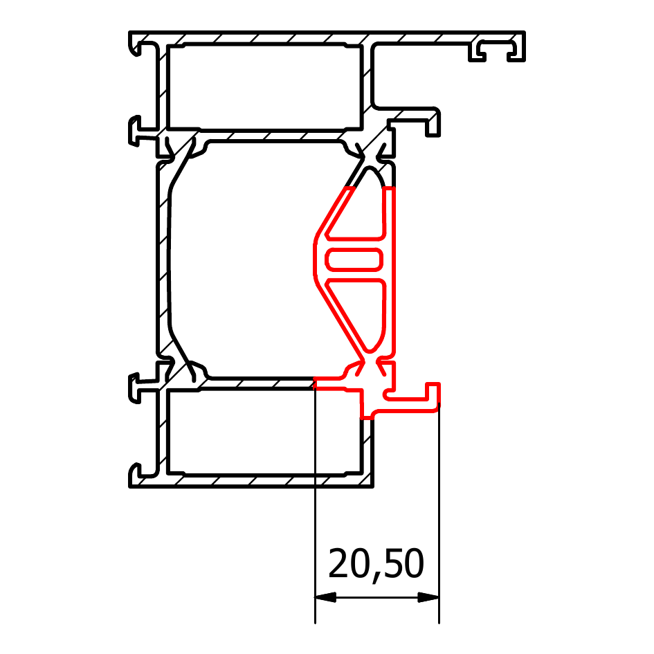 Wicona EVO 75 — urtag